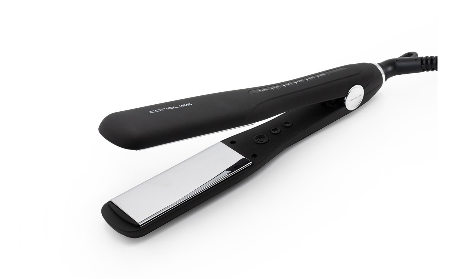 CORIOLISS THE WIDE HAIR STRAIGHTENER BLACK SOFT TOUCH
