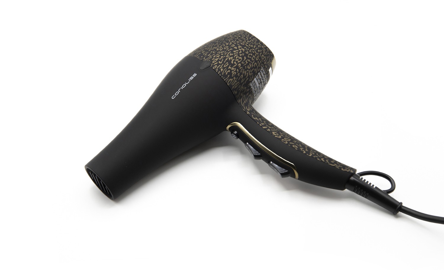 CORIOLISS FLOW BLACK GOLD LEOPARD SOFT TOUCH HAIR DRYER