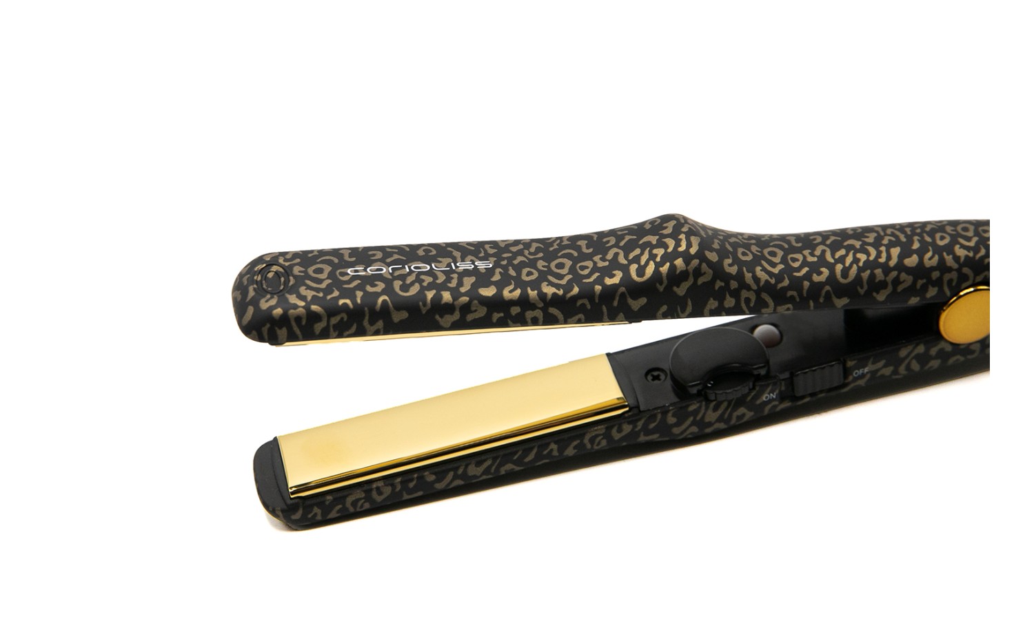 CORIOLISS C-TRIP HAIR STRAIGHTENER GOLD LEOPARD...