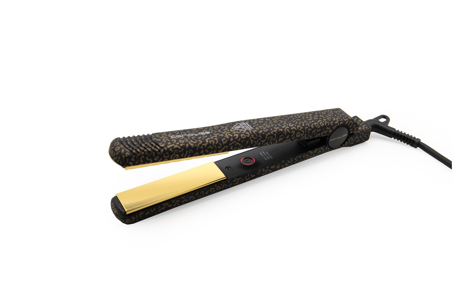 CORIOLISS C-STYLE HAIR STRAIGHTENER GOLD LEOPARD SOFT TOUCH