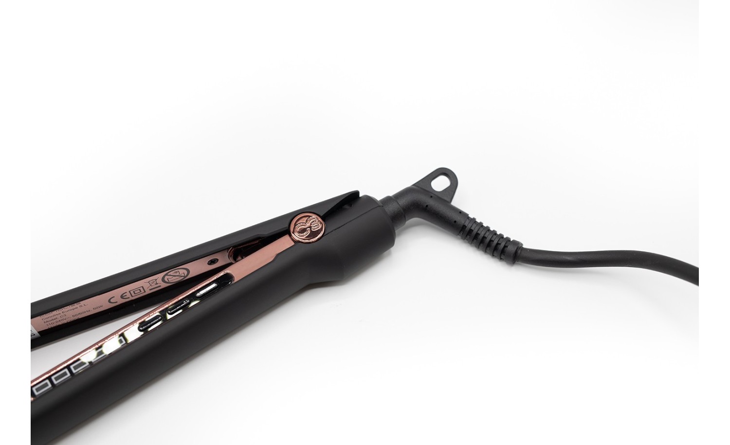 C3 HAIR STRAIGHTENER BLACK SOFT TOUCH COPPER